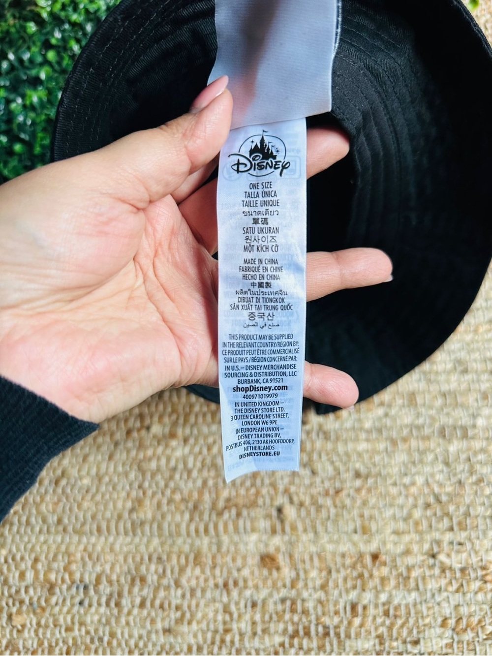 Disney Black Bucket Hat with Disney Tag - Picture 3 of 3